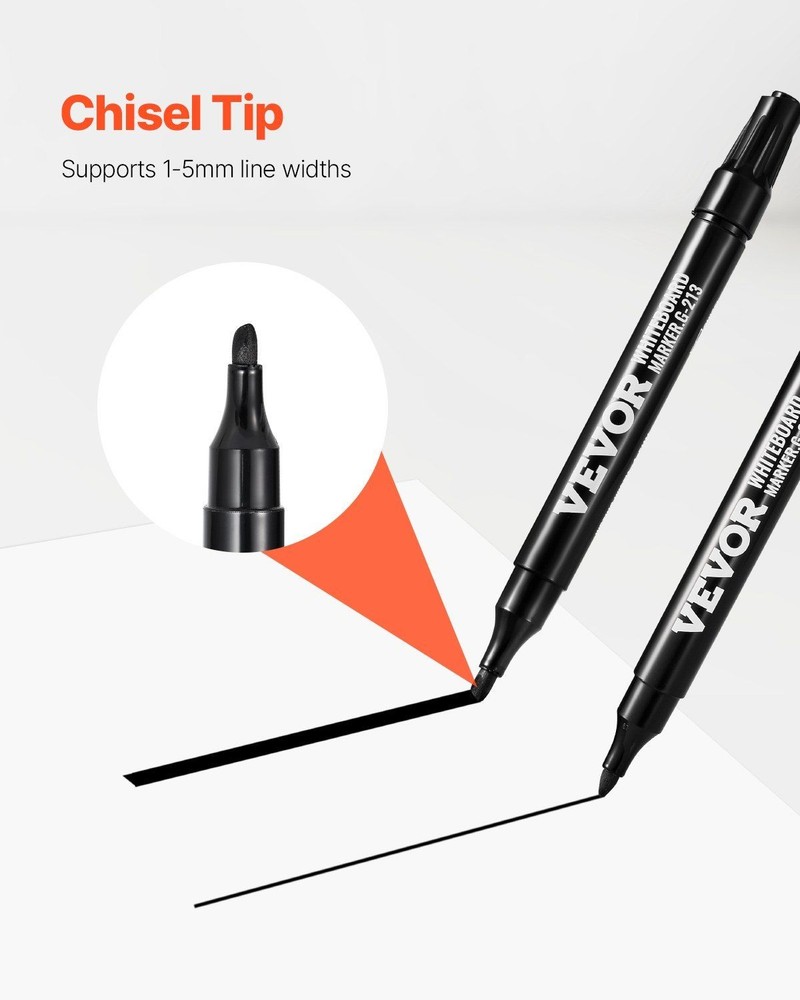 Black Dry Erase Chisel Tip Markers 36 Count Low Odor Efficient
