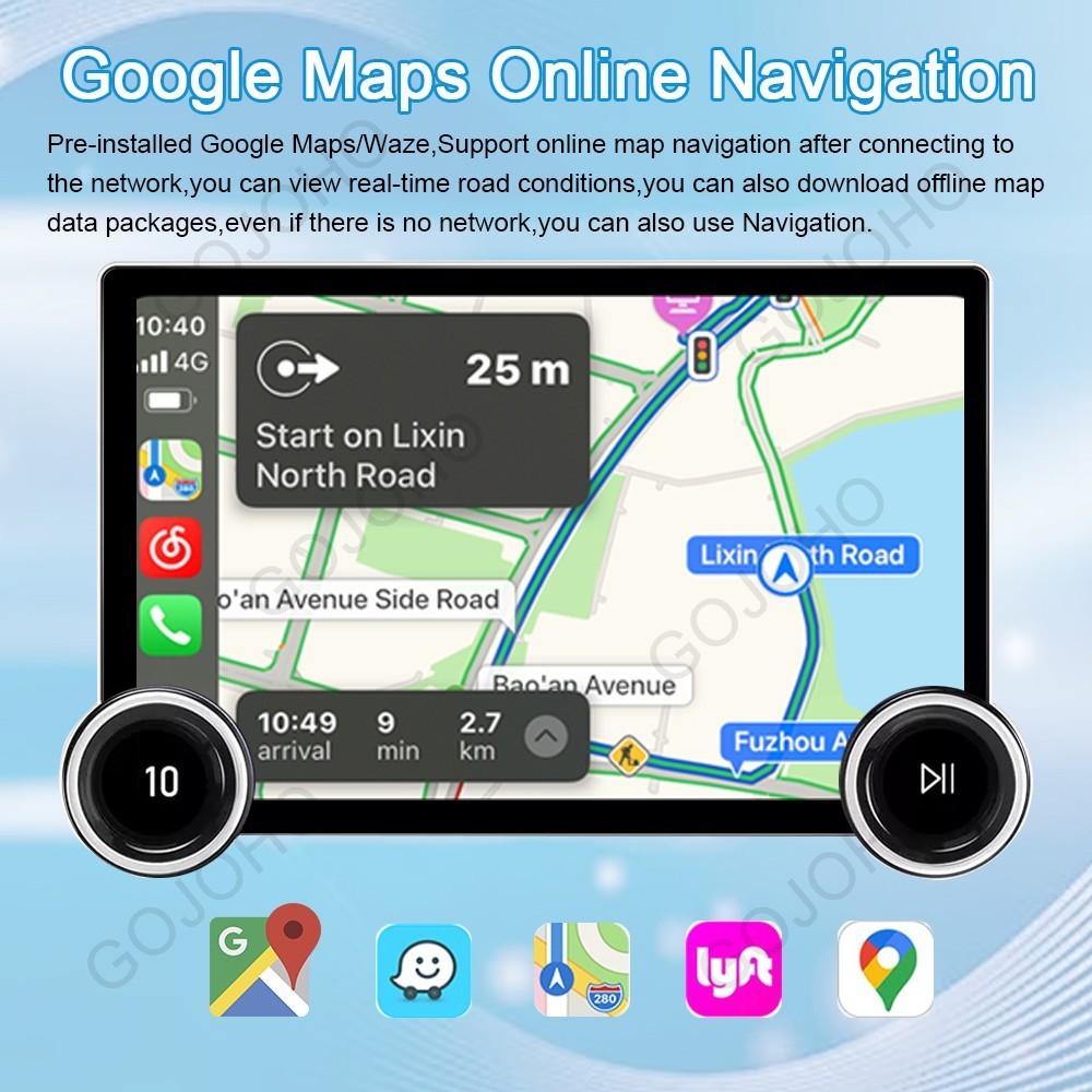 4+64GB For Toyota Sienna 2004-2010 Android 13 Car Radio GPS Stereo Navi CarPlay