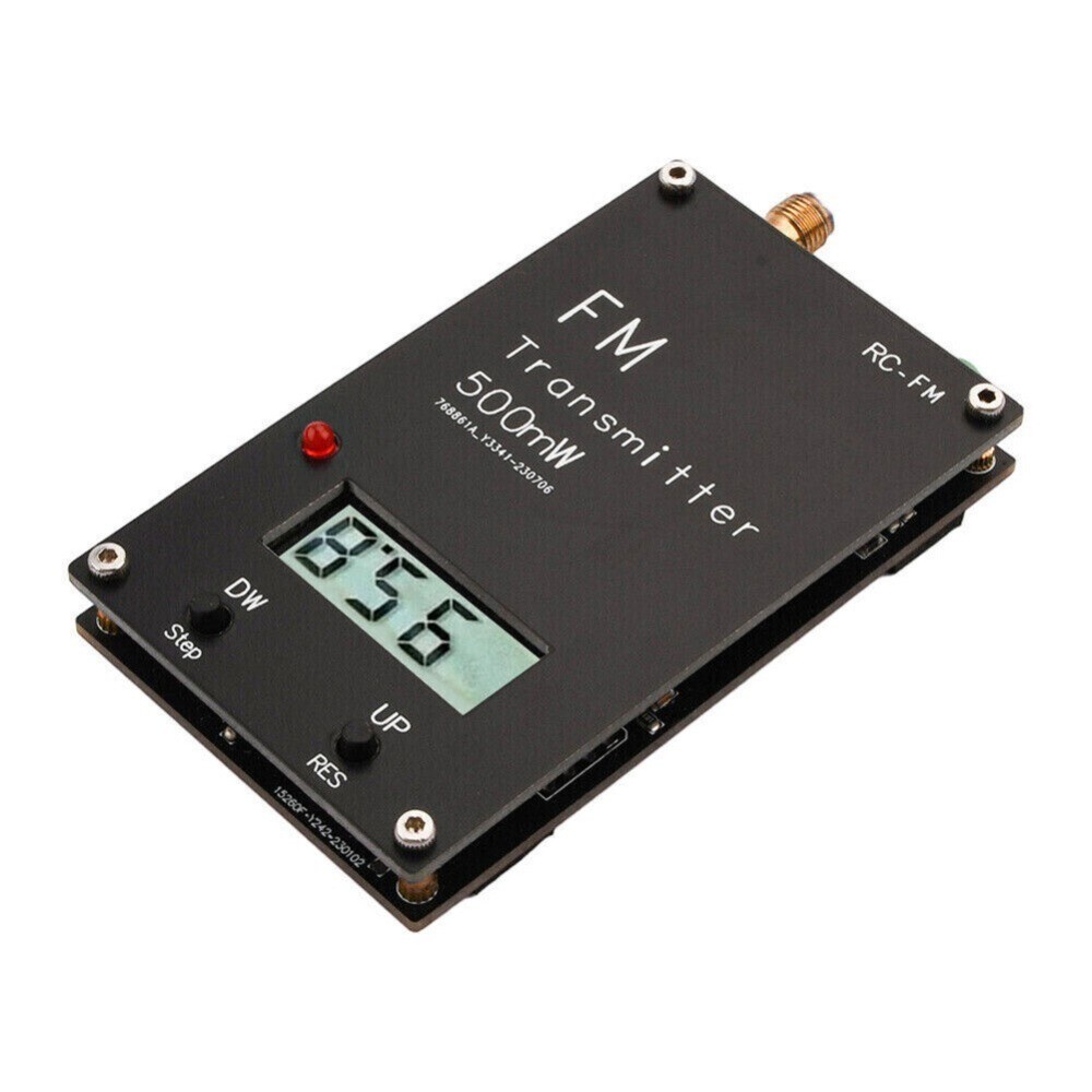 For Devices FM Stereo Transmitter With Adjustable Frequency