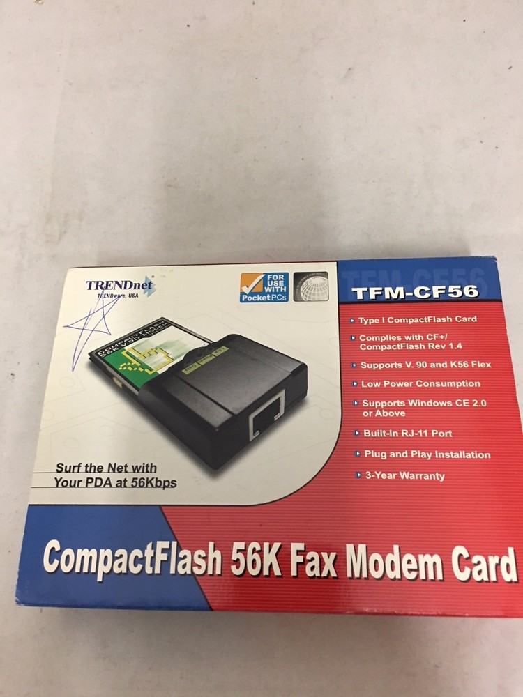 TRENDnet Compact Flash 56K Fax Modem Card