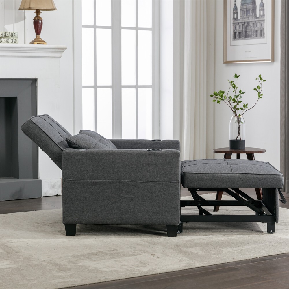 Convertible Sleeper Sofa Bed 3in1 Multi-Function Folding Sofa Bed with USB Ports