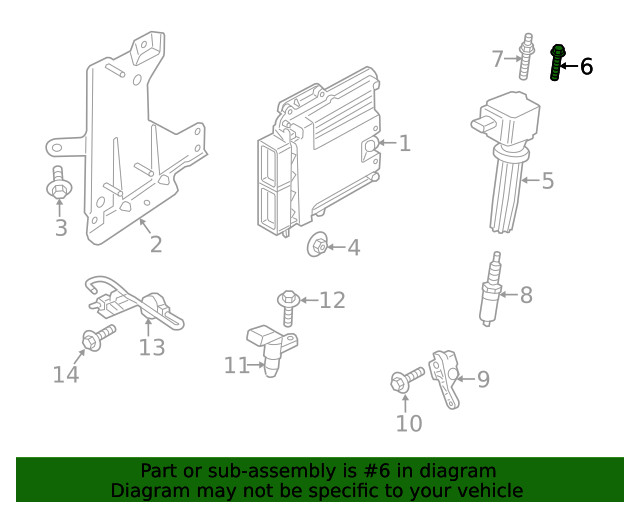 Ignition Coil Bolt PACK OF 4
