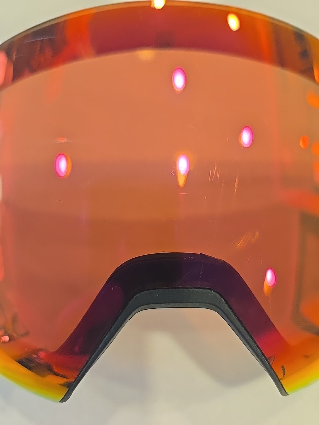 Smith 4D Mag Chromapop Sun Red Mirror Replacement Goggle Lens Used