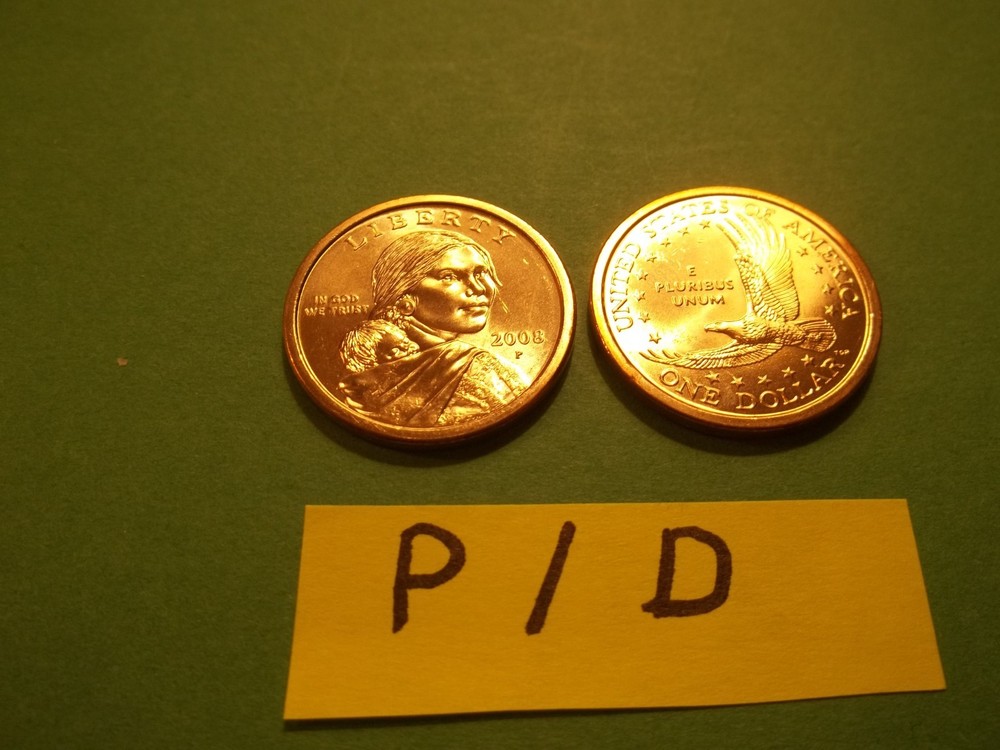 Native American Dollar Set  2008  P, D Unc.
