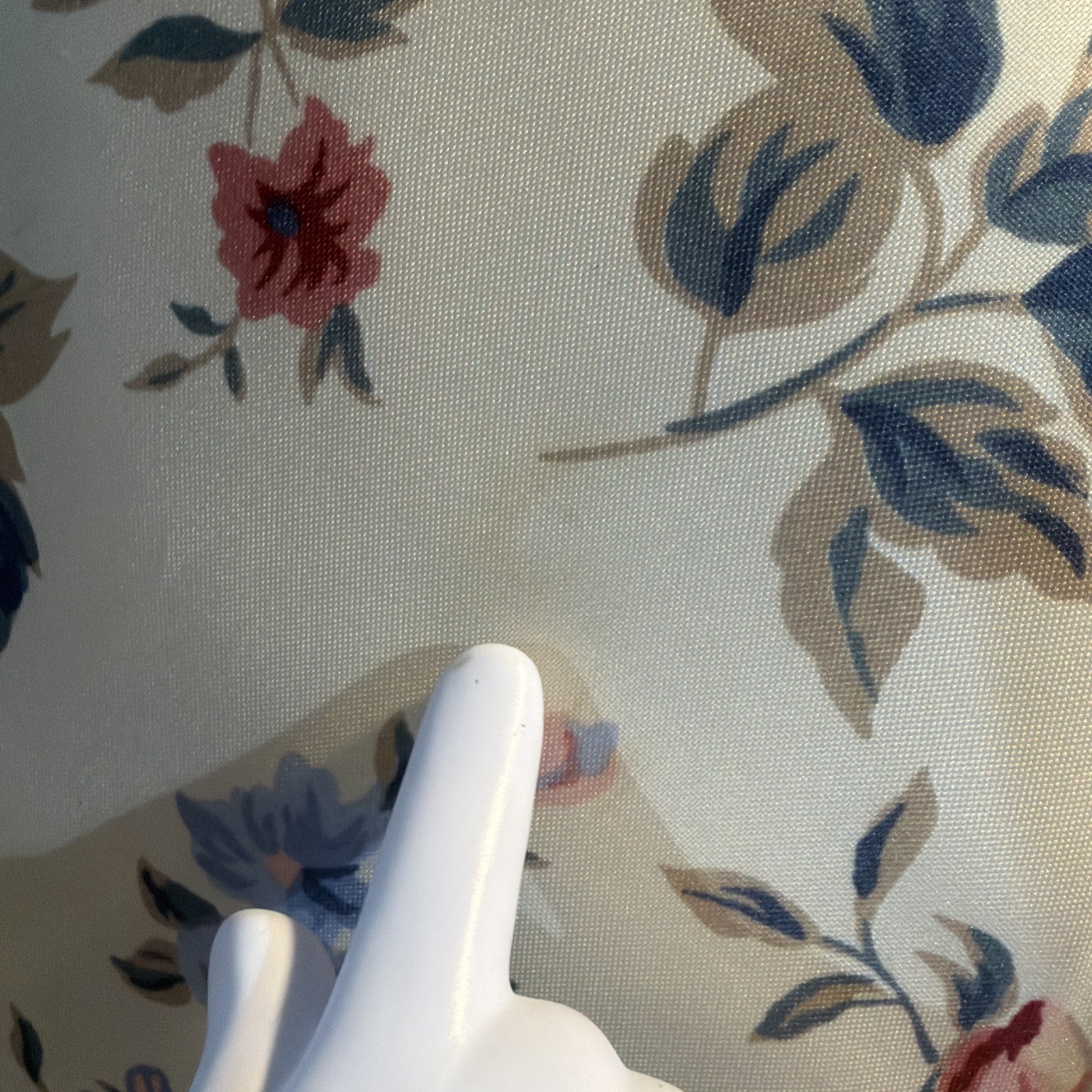 Pair Of Vintage Round Pillows Cream With Garden Rose Print Ruffle Circle Pillow