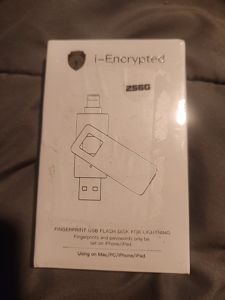 i-encrypted 256gb usb flash disk fpr lightning for mac/pc/iphone/ipad