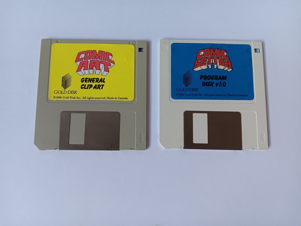 Amiga Comic Setter Computer Software Tested/Works Gold Disk Commodore