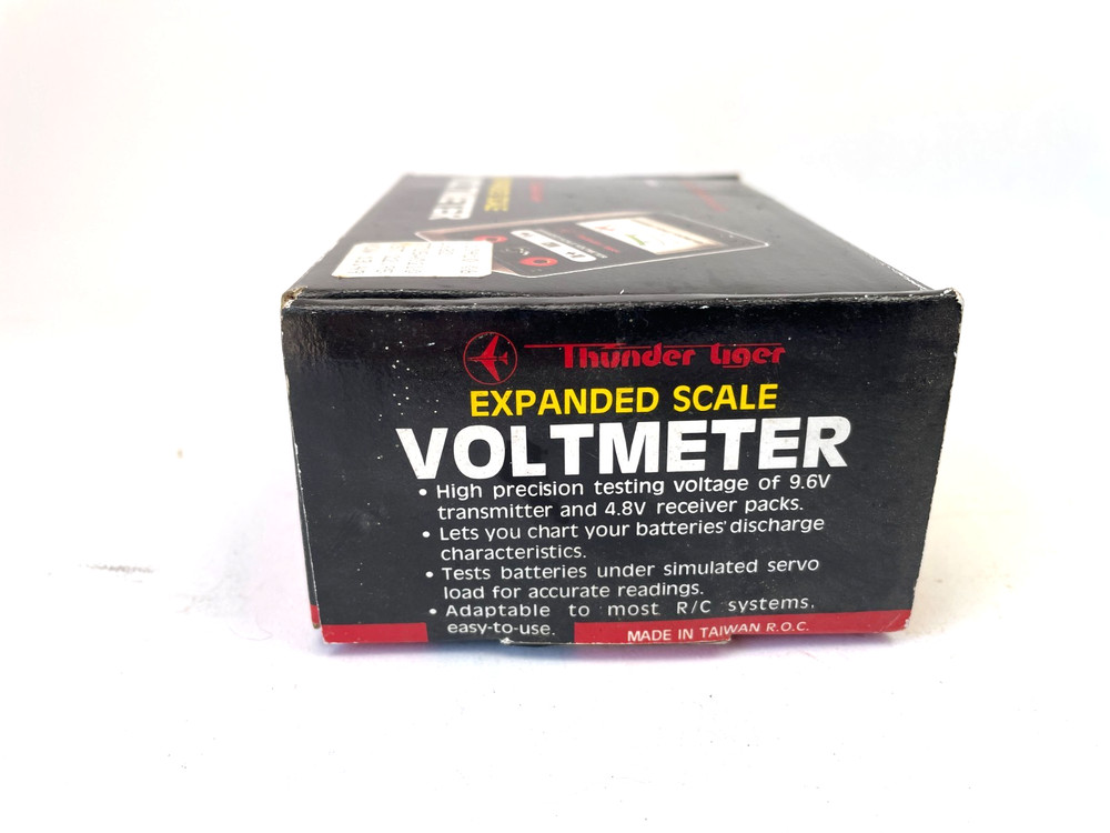Thunder Tiger RC Expanded Scale Voltmeter – 4.8 V/9.6 V Tester