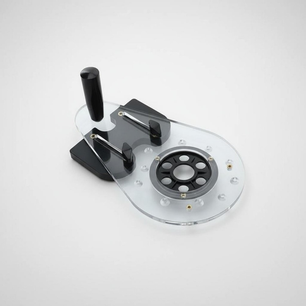 Router Base Plate High Visibility Carpentry Router Guide Multi-Functional
