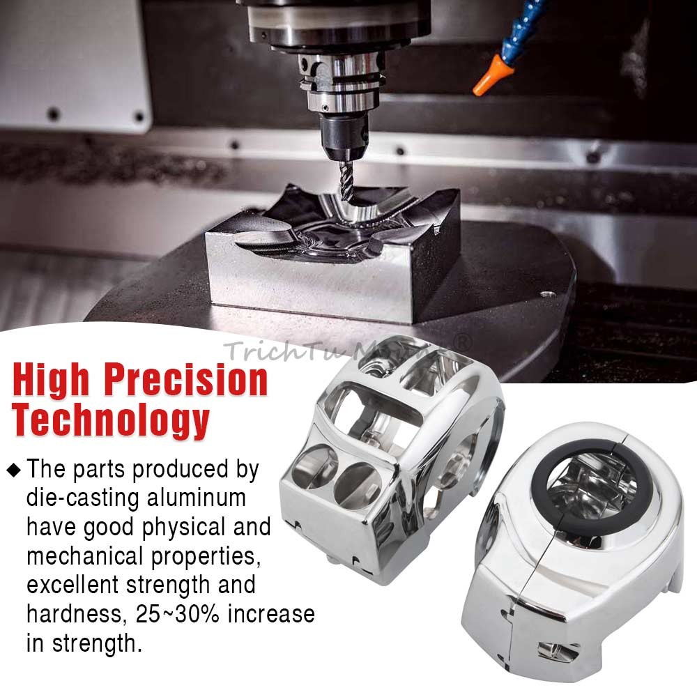 Chrome Switch Housing Kit For Harley Street Electra Glide Road King CVO 2014-22