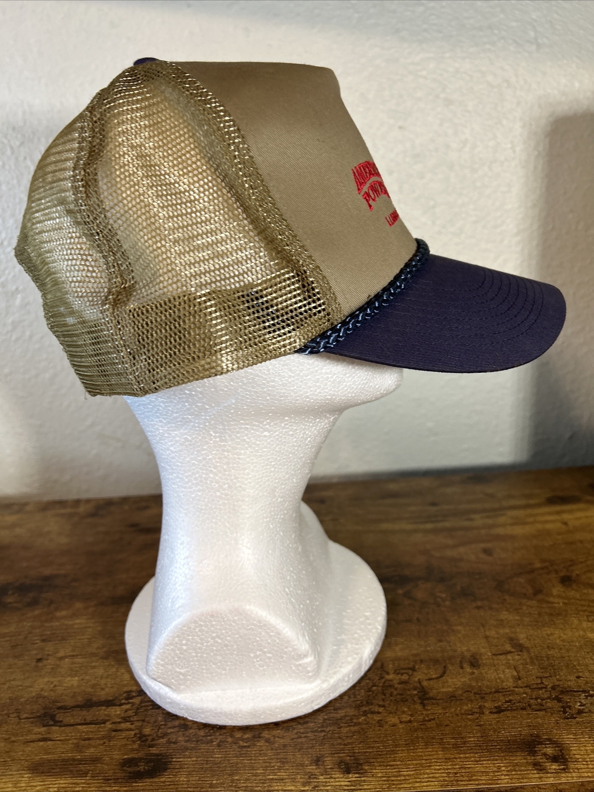 American Wind Power Center Lubbock, TX Rope Accent OSFM Embroidered Tan Cap Hat