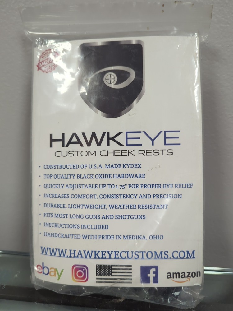 Adjustable Cheek Rest Riser 1.75" - Cheek Rest - Hawkeye Custom