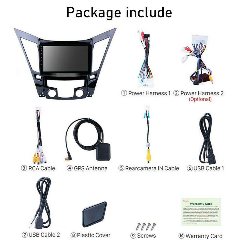 Android13 4+64GB Carplay Car Stereo Radio For Hyundai Sonata 2011-2015 GPS Navi