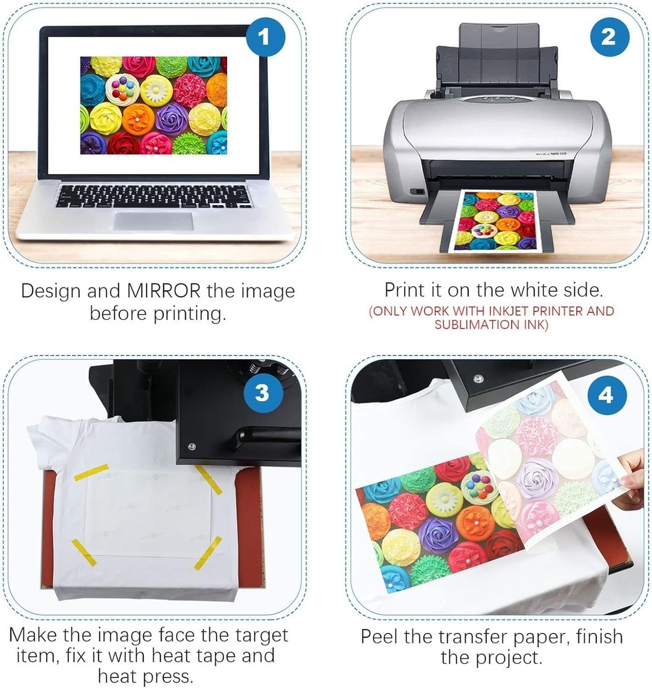 Sublimation Paper 13x19 - 150 Sheets for Inkjet Printer