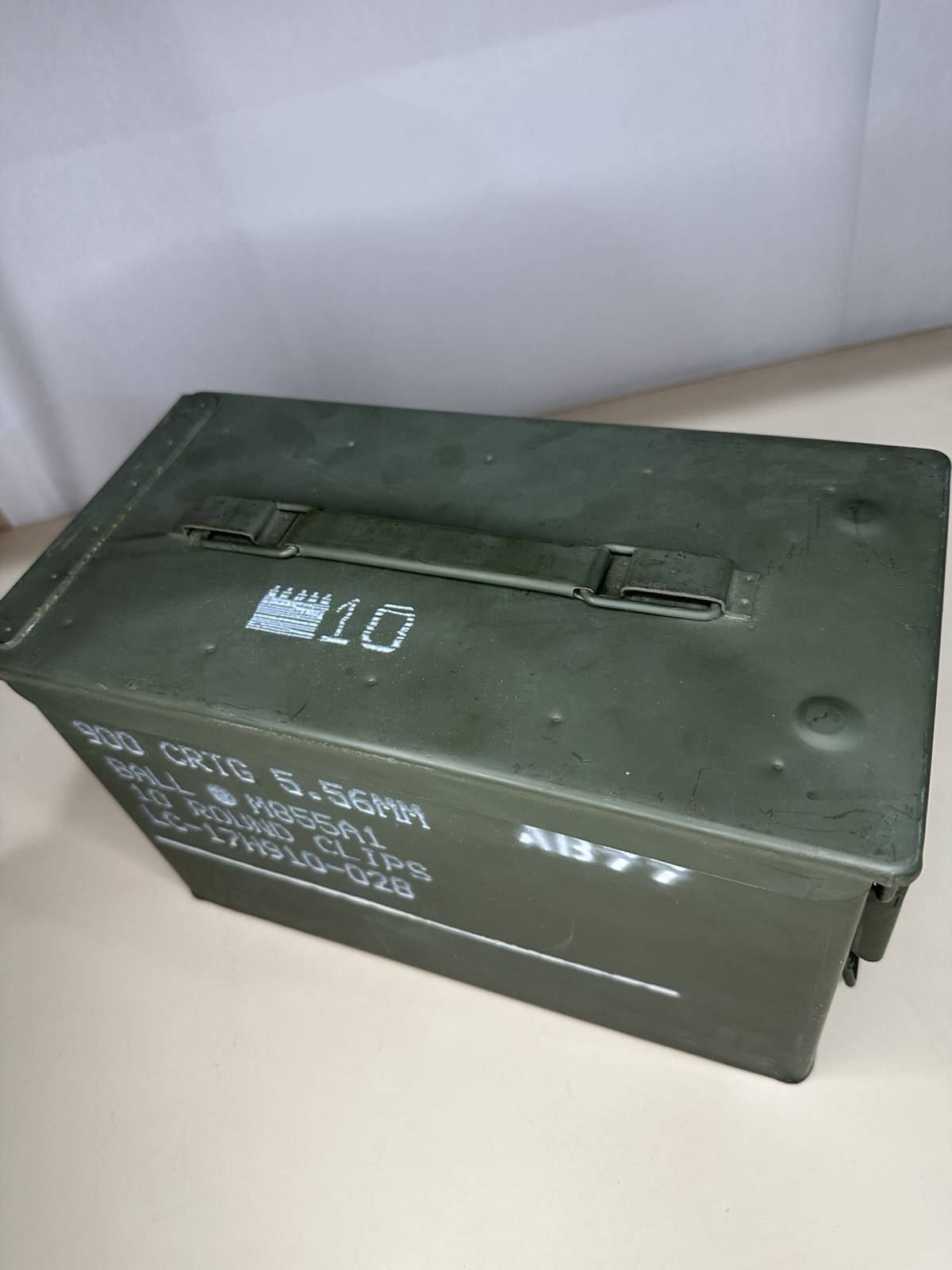 GRADE 1 ORIGINAL .50 CALIBER 5.56MM MILITARY AMMO CAN M2A1 M2A2 50CAL METAL BOX