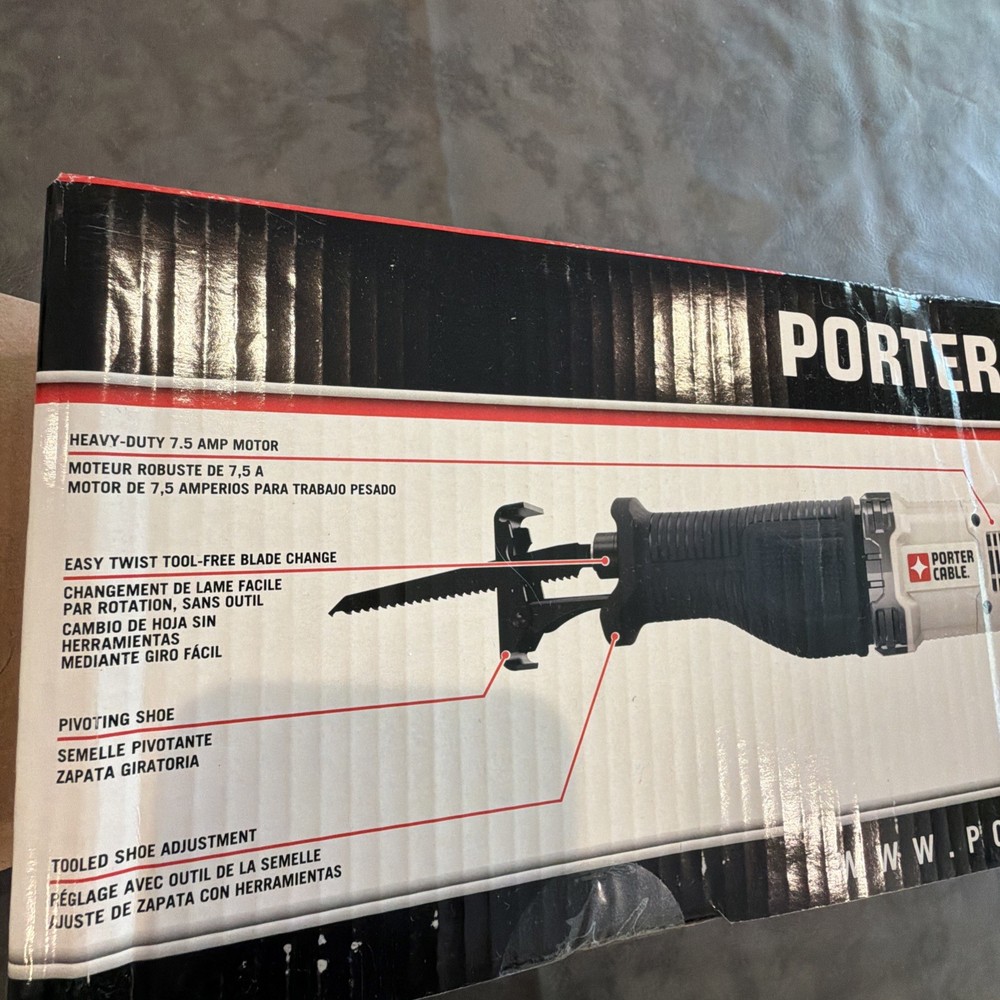 Porter Cable 7.5Amp Variable Speed Reciprocating Saw