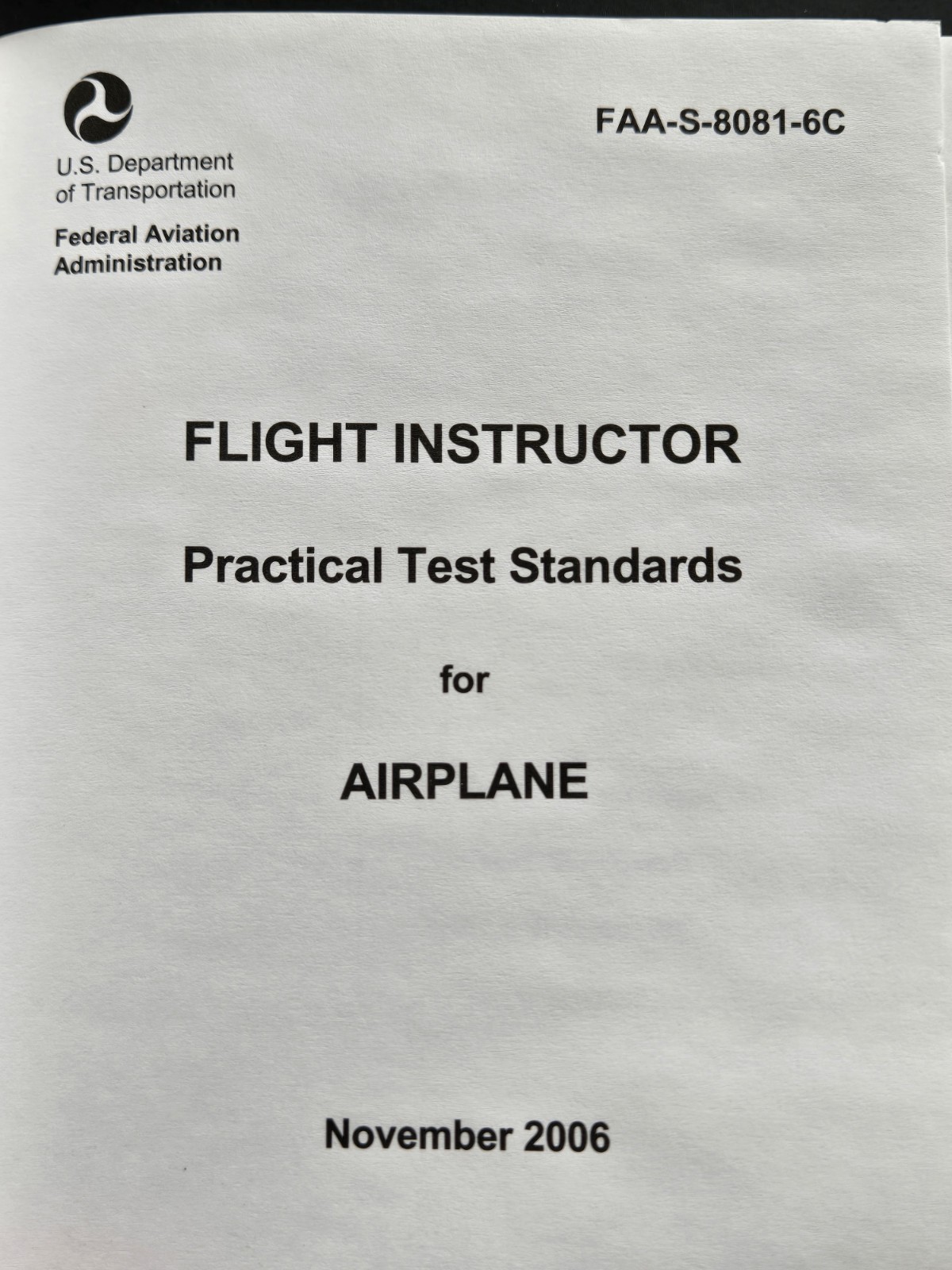 ASA Practical Test Standards Flight Instructor Commercial Pilot Multi-Engine FAA