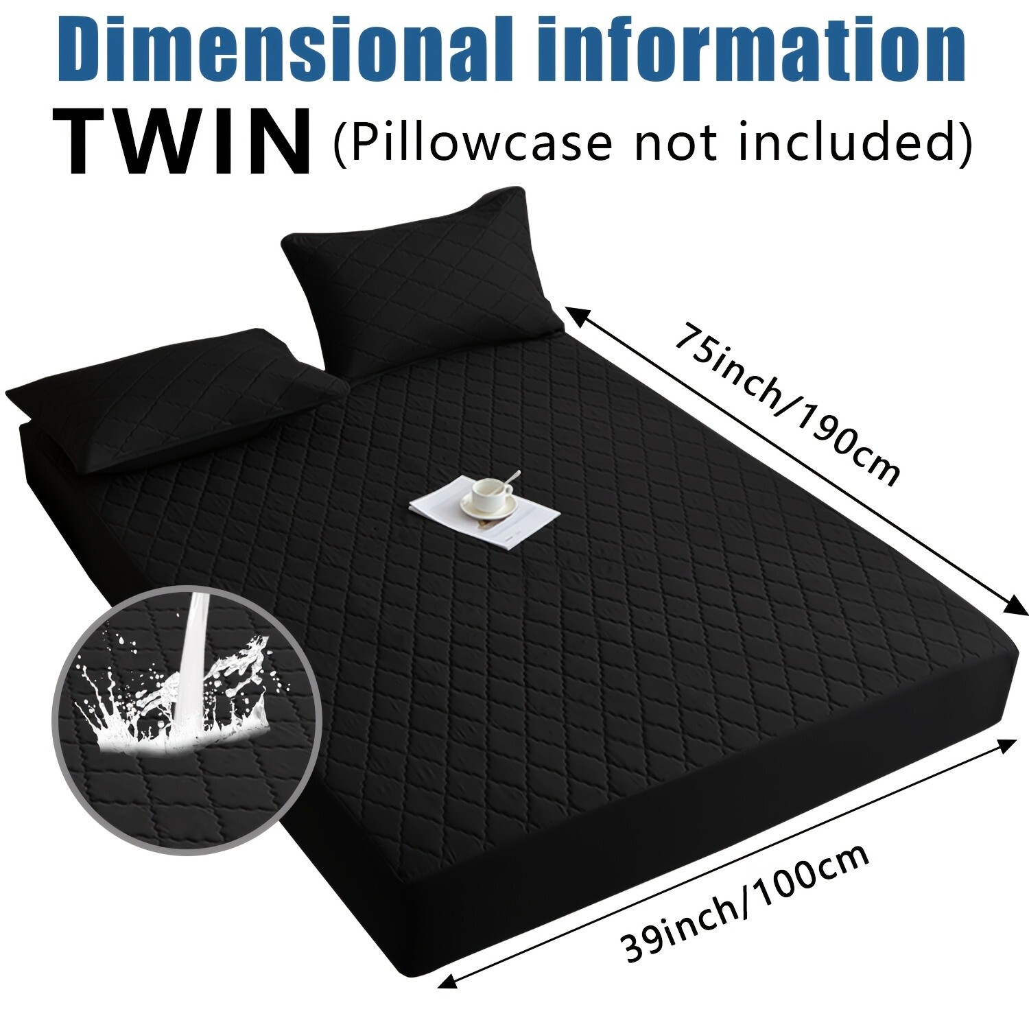 Super soft waterproof mattress cover, layered design, comfortable and durable