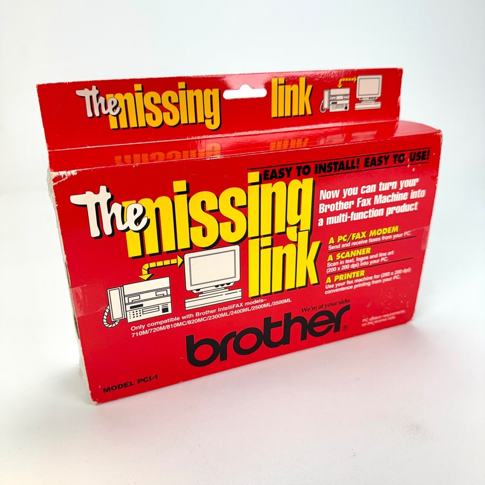 Brother The Missing Link PCI-1 Modem Scanner & Printer Vintage Computing