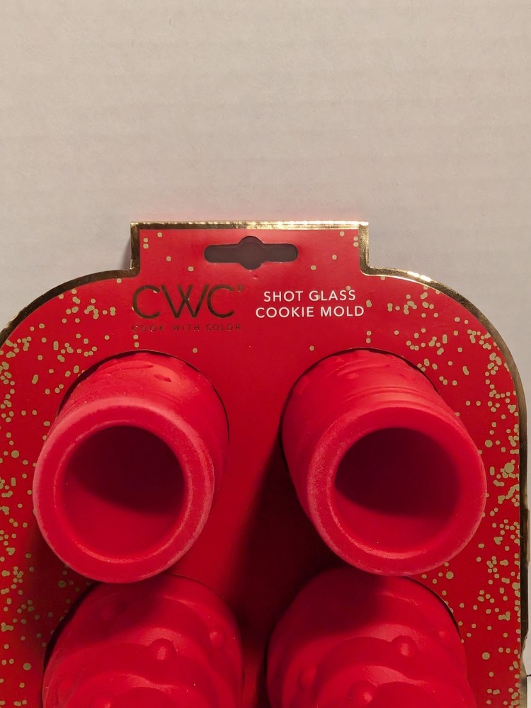 CWC Silicone Red Cookie Shot Mold