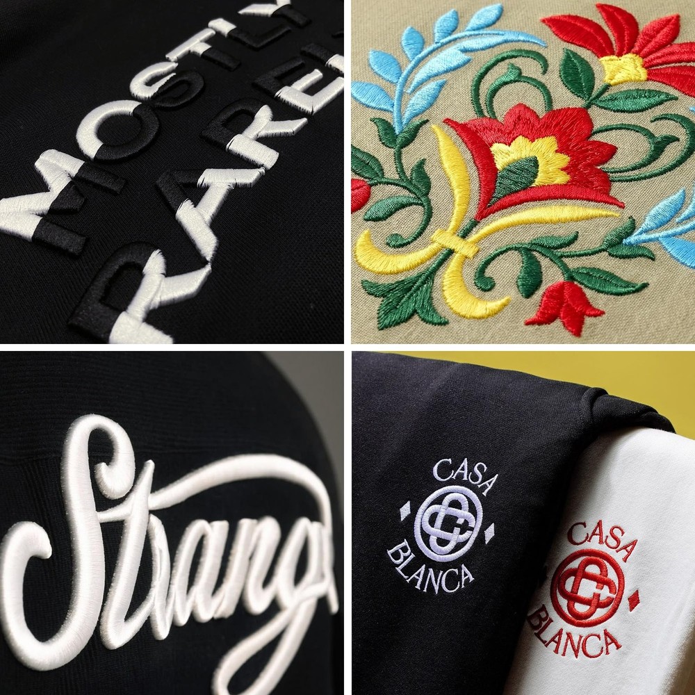 Black and White Embroidery Thread Set – Richword Selected 4 Rolls, 40WT Polye...