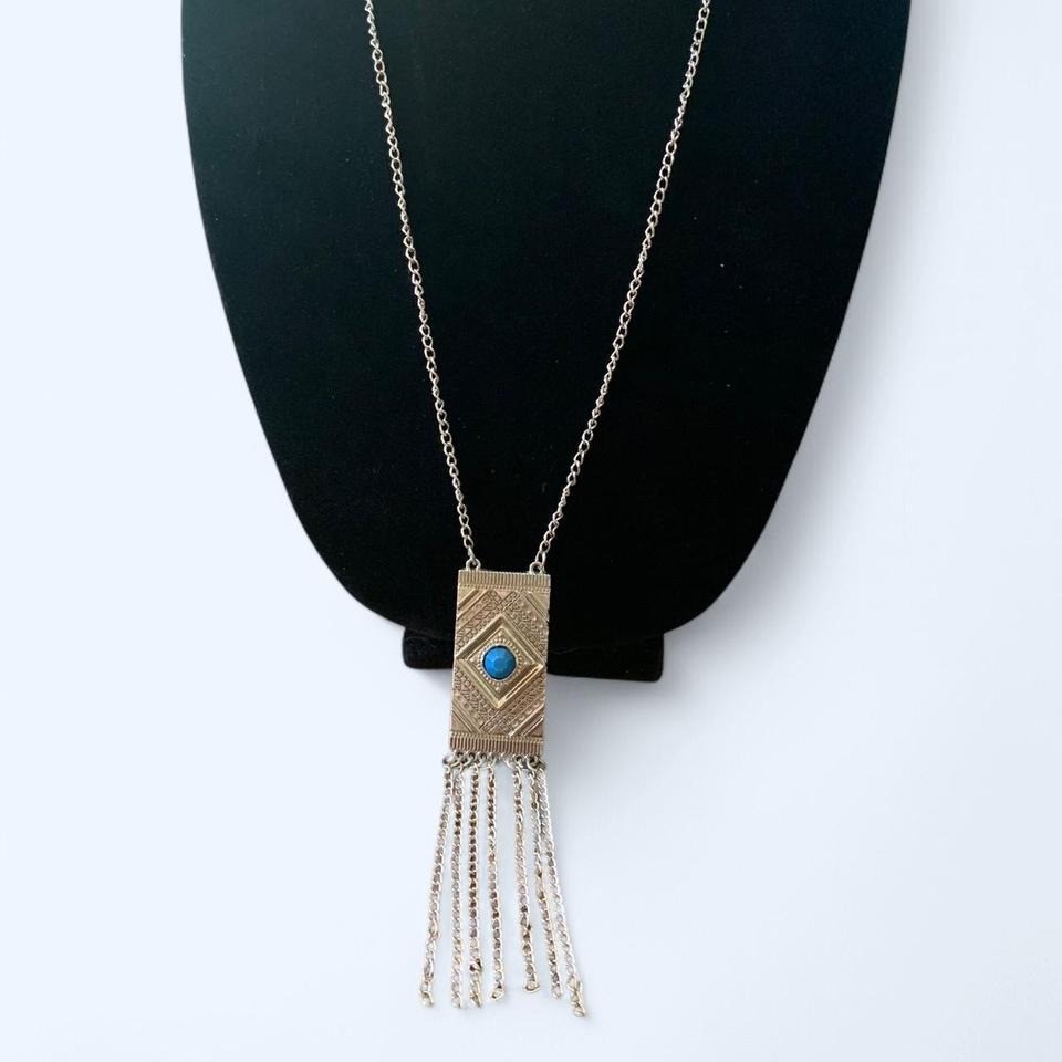 Turquoise Tassel Necklace