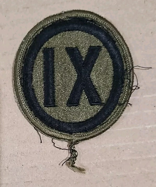 Original Issue US 9th IX Army Corps Unit Embroidered OCP Shoulder Patch
