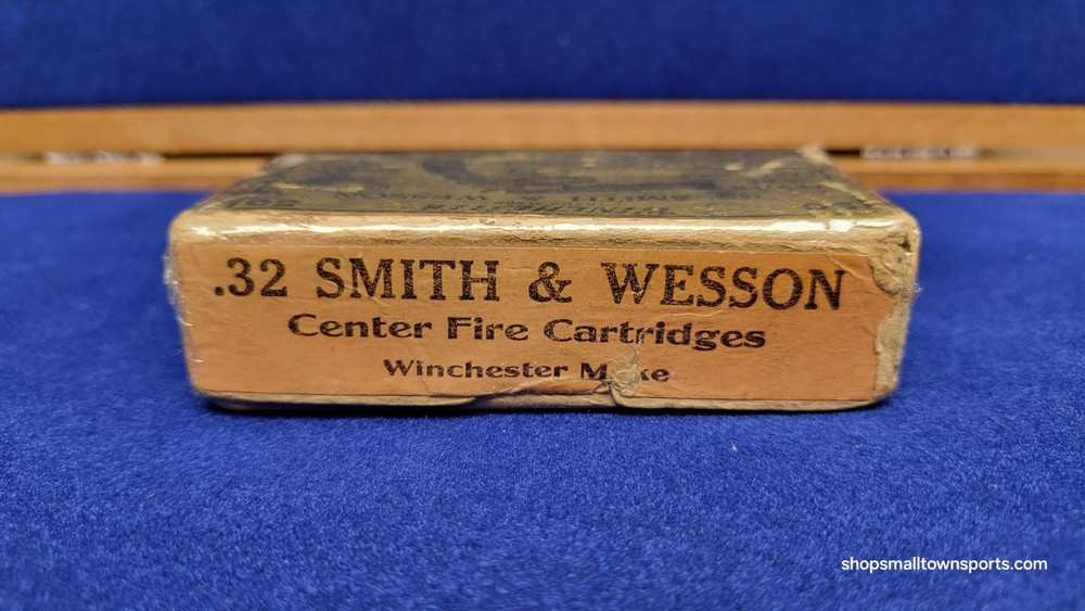 Winchester .32 Smith & Wesson Center Fire Vintage Empty Ammo Box