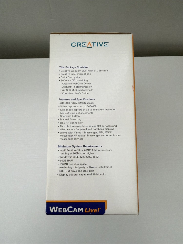 Creative Live! WebCam for Windows XP & Me