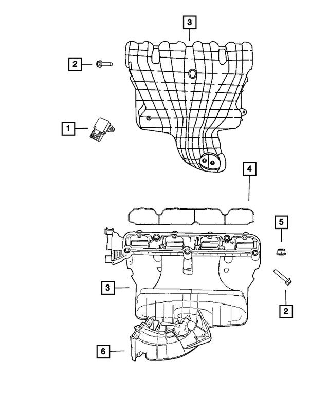Genuine Mopar Map Sensor 05033310AB