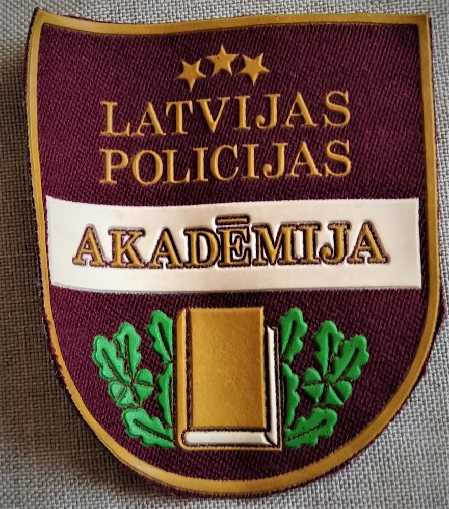 Latvian Police Academy patch.