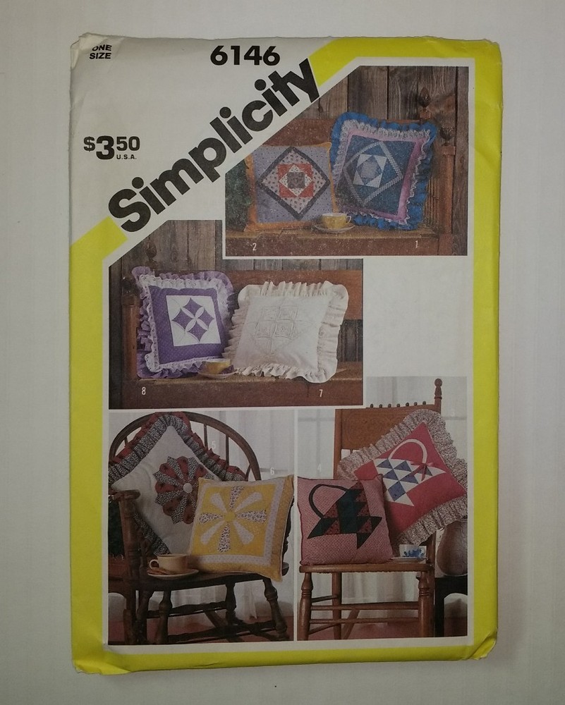 Simplicity 6146 Set of 15" Patchwork Pillows