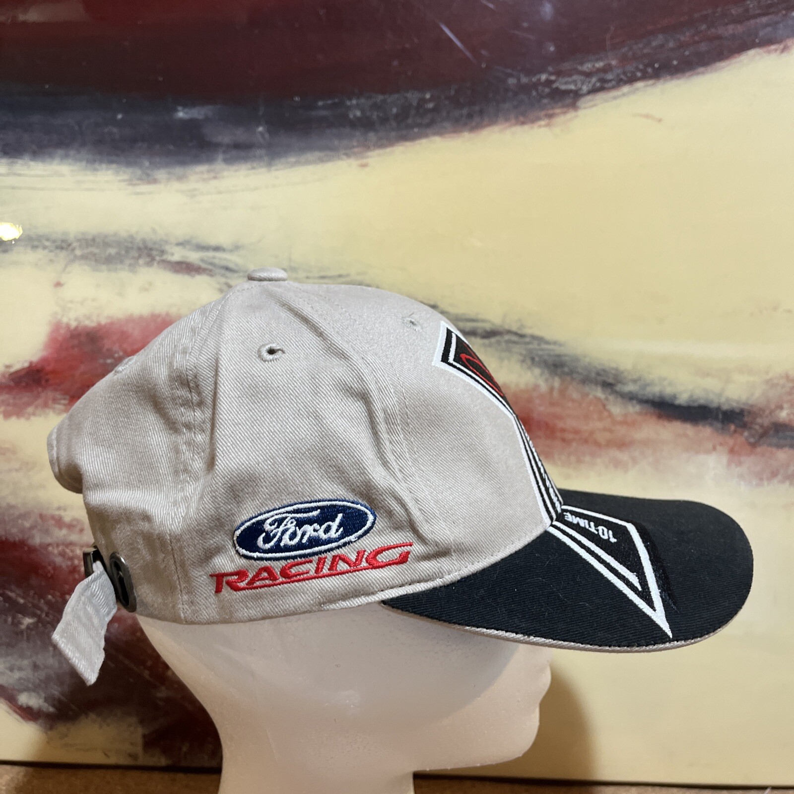 John Force NHRA Castrol GTX 10x Racing Winston Champ Hat 1990's Vintage Snapback