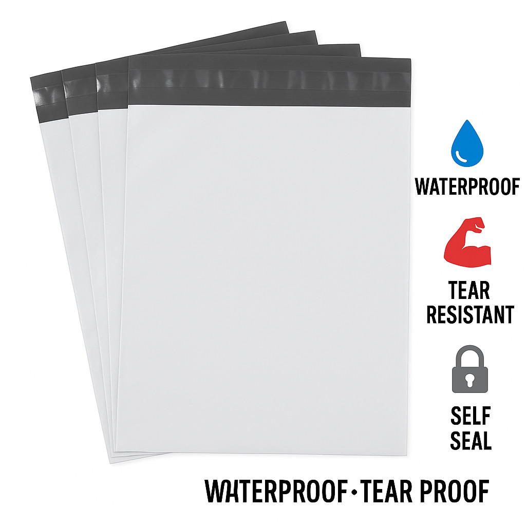 PREMIUM Poly Mailers – 2 Mil Thick Self Seal Waterproof Tear Resistant Envelopes