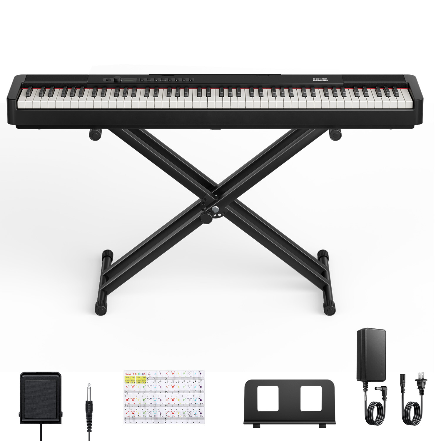 🎹 Donner DEP-20 Lite Digital Piano Keyboard 88 Weighted Key With Stand Pedal