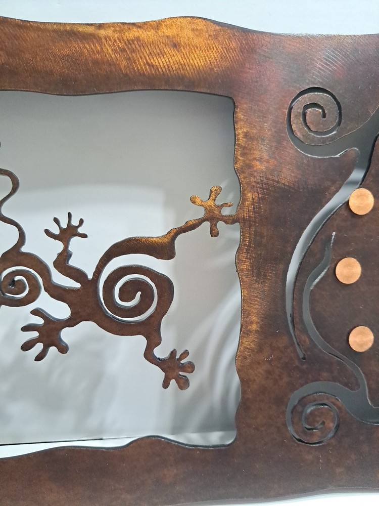 Heavy Metal Rectangular Shaped Clock MCM With Pendulum