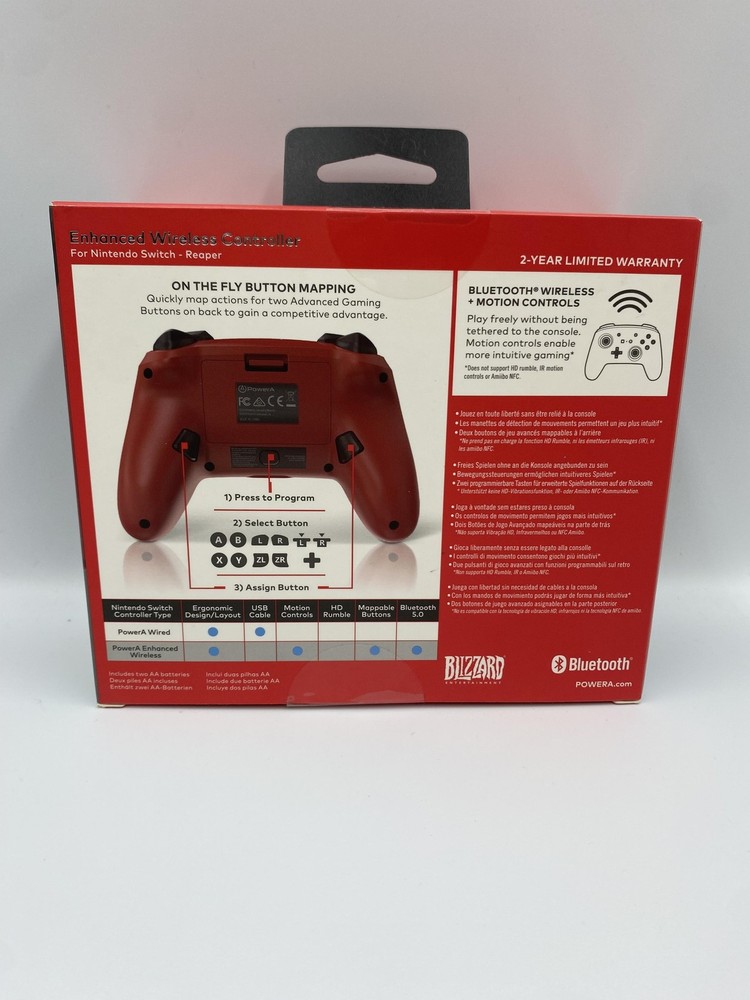 PowerA Overwatch Reaper Wireless Bluetooth Controller Nintendo Switch Brand New