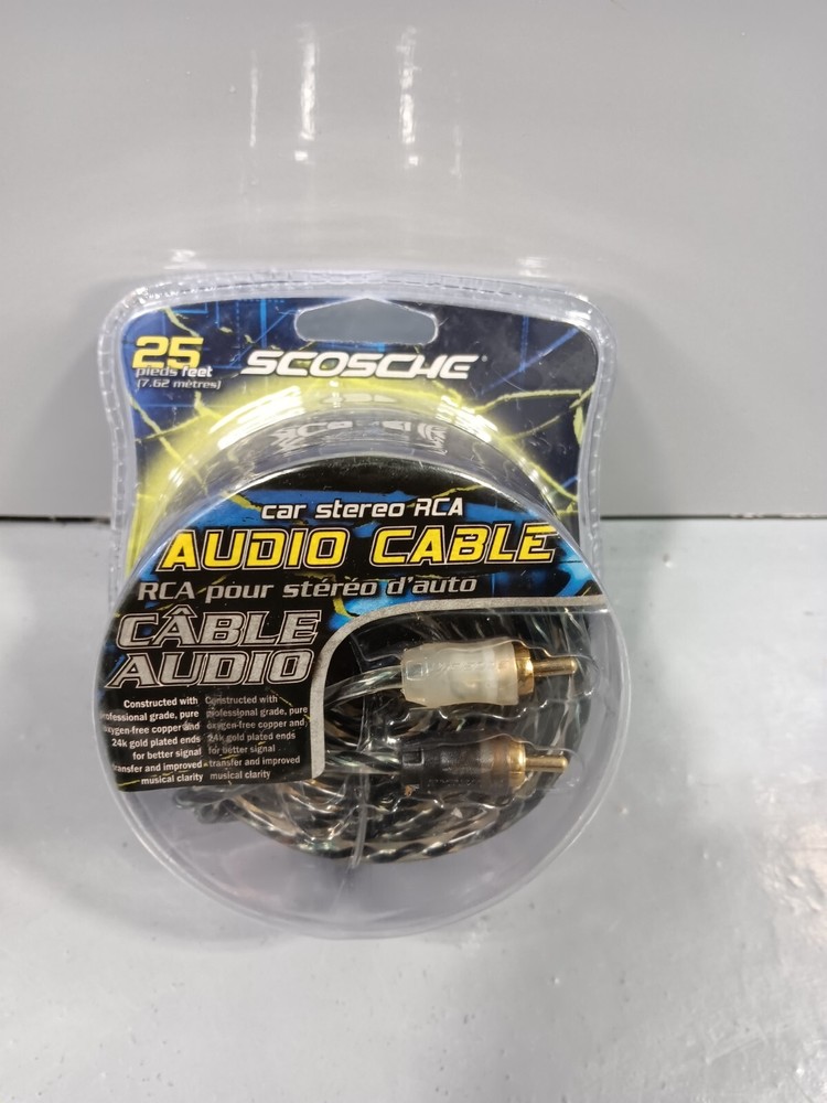 SCOSCHE CAR STEREO RCA AUDIO CABLE A25CAF