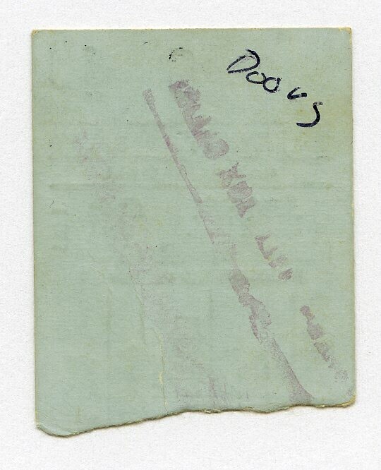 1971 THE DOORS Carnegie Hall New York Concert Ticket Stub