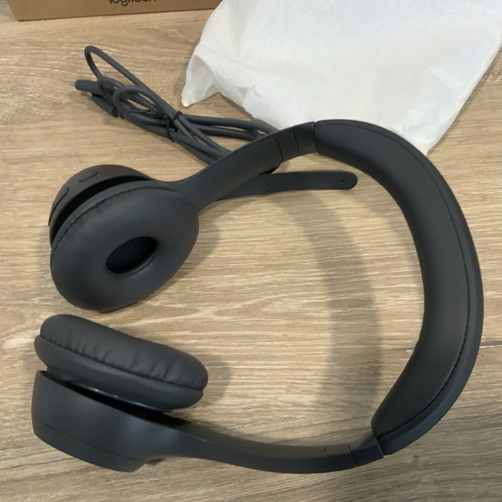 Logitech Zone 301 Wireless Bluetooth Headset w/ Noise-Canceling Mic - Graphite