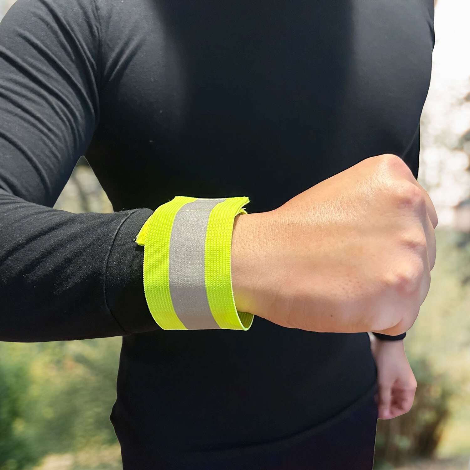 MaximalPower Reflective Band Reflector Band for Wrist Arm Ankle High Visibility