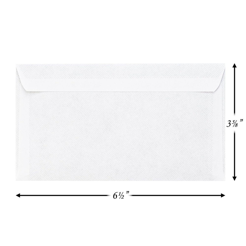 500-Pcs Self Seal #6-3/4 Small Envelopes Security Lining