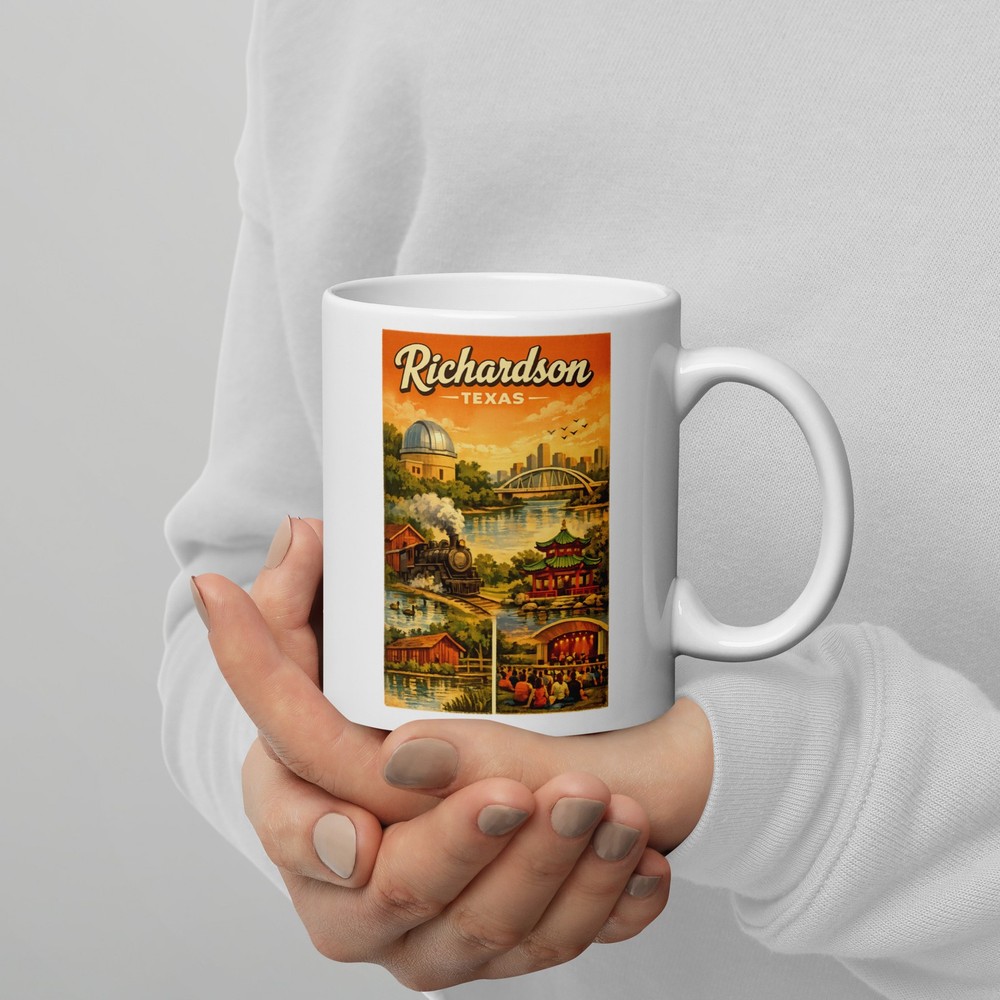 Richardson Texas White Glossy Mug