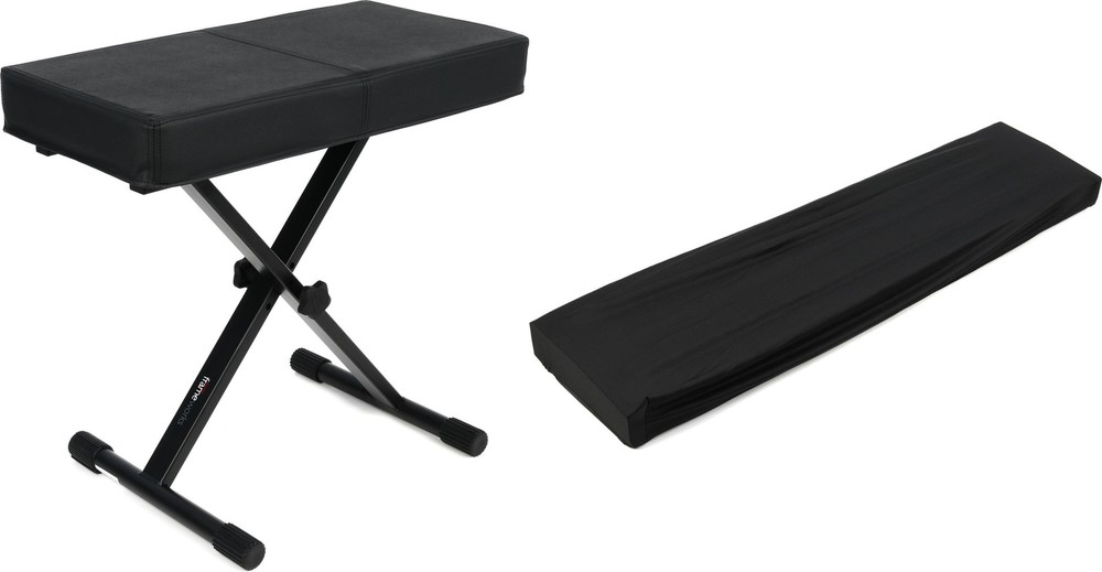 Gator Frameworks Standard Keyboard Bench + Gator GKC-1648 Value Bundle