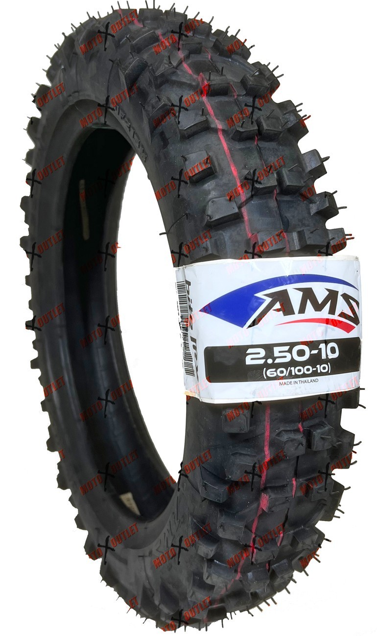Yamaha PW50 TTR50 Front Rear Tire Tube Set 2.50-10 AMS Bite MX TTR PW 50 Tires