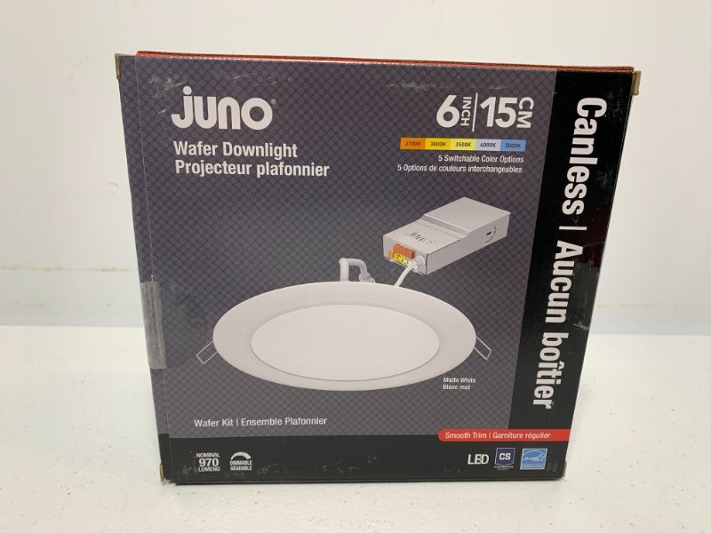 Juno 2678T5 LED Downlight 6" 13W Switchable White