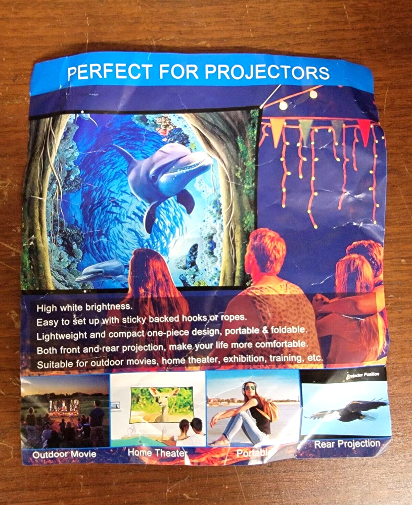 84" PORTABLE PROJECTION SCREEN!