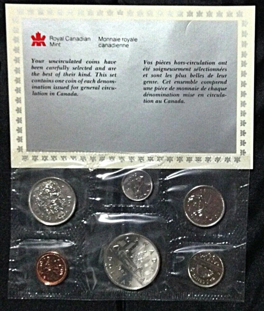 1987 Canada Prooflike Mint Set, Mint Sealed, COA