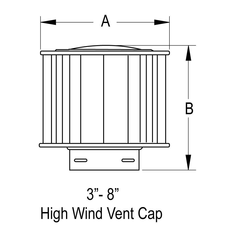 DuraVent 5GVVTH Aluminum High-Wind Cap - Silver