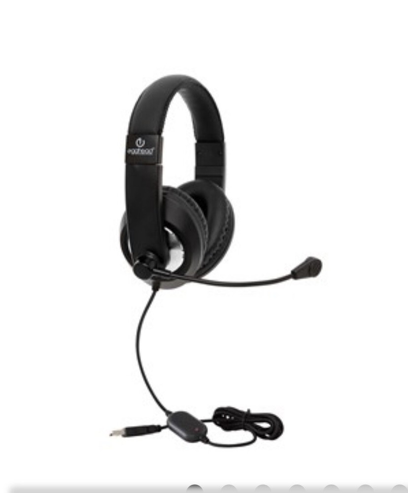 Essentials: USB School Testing Headset w/ Boom Microphone